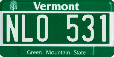 VT license plate NLO531