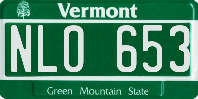VT license plate NLO653