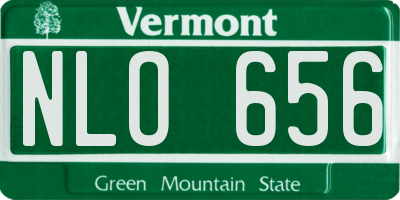 VT license plate NLO656
