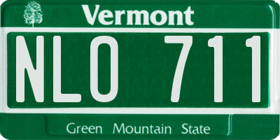 VT license plate NLO711