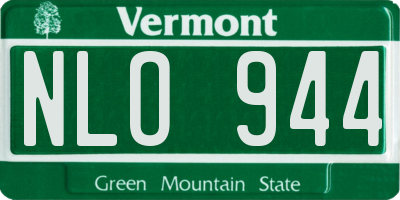 VT license plate NLO944