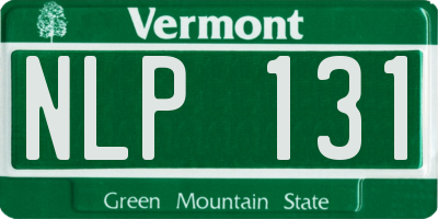 VT license plate NLP131