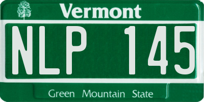 VT license plate NLP145