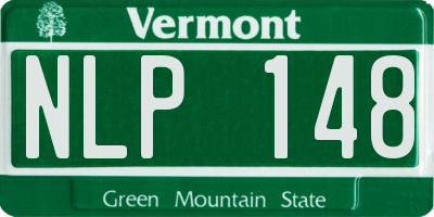 VT license plate NLP148