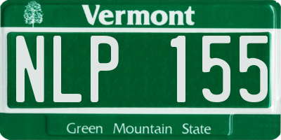 VT license plate NLP155
