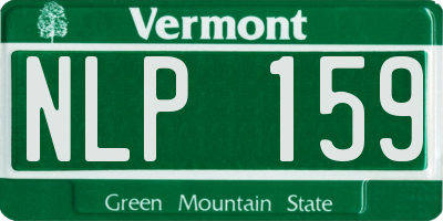 VT license plate NLP159