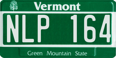 VT license plate NLP164