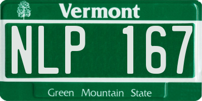 VT license plate NLP167