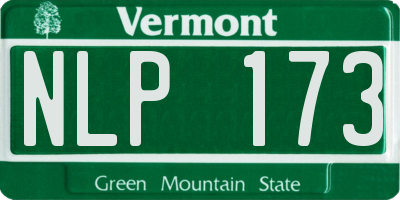 VT license plate NLP173