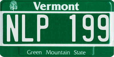 VT license plate NLP199