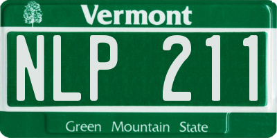 VT license plate NLP211