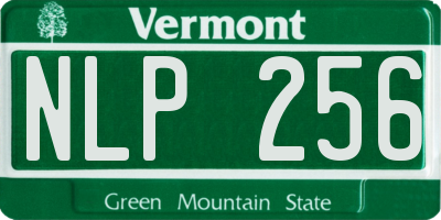 VT license plate NLP256