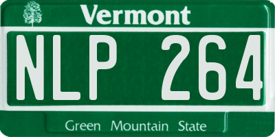 VT license plate NLP264