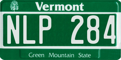 VT license plate NLP284