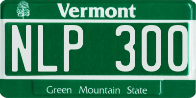 VT license plate NLP300