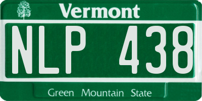 VT license plate NLP438