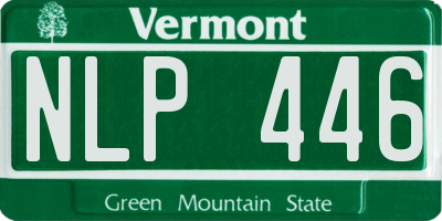 VT license plate NLP446
