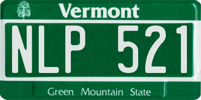 VT license plate NLP521