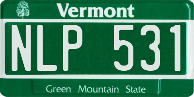 VT license plate NLP531