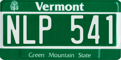 VT license plate NLP541
