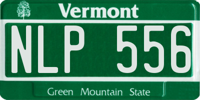 VT license plate NLP556