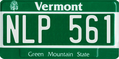 VT license plate NLP561