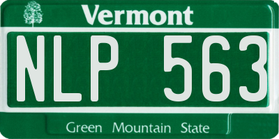 VT license plate NLP563