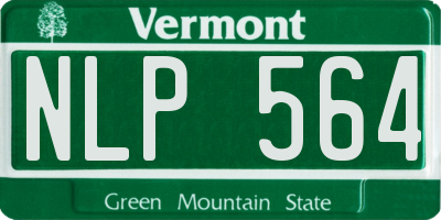 VT license plate NLP564