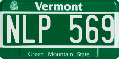 VT license plate NLP569