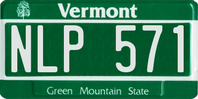 VT license plate NLP571