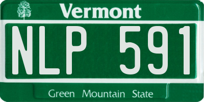 VT license plate NLP591