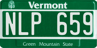 VT license plate NLP659