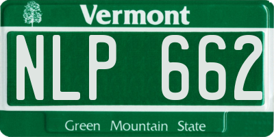 VT license plate NLP662