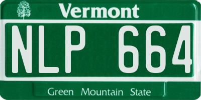 VT license plate NLP664