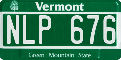 VT license plate NLP676