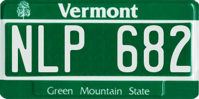 VT license plate NLP682