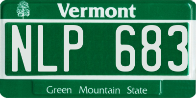 VT license plate NLP683