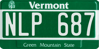 VT license plate NLP687