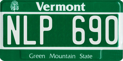 VT license plate NLP690