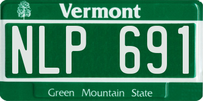 VT license plate NLP691