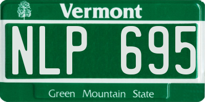 VT license plate NLP695