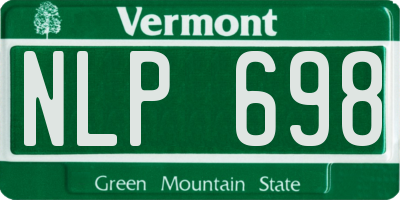 VT license plate NLP698