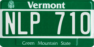 VT license plate NLP710