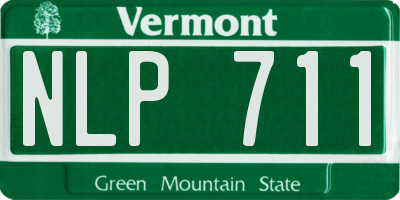 VT license plate NLP711