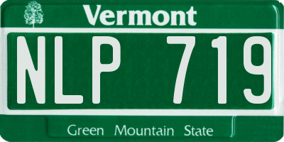 VT license plate NLP719