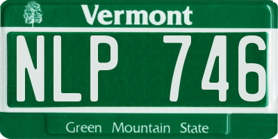 VT license plate NLP746
