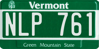 VT license plate NLP761