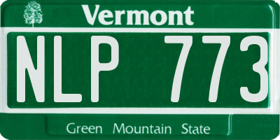 VT license plate NLP773