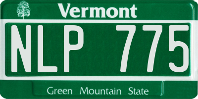 VT license plate NLP775