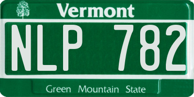 VT license plate NLP782